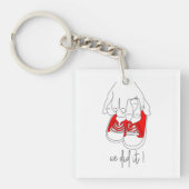 Winzige Hände und winzige Füße bereit zum Pop Schlüsselanhänger (Vorderseite)