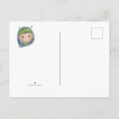 Winzige Hände, winzige Füße - Schwangerschaftsankü Ankündigungspostkarte (Rückseite)