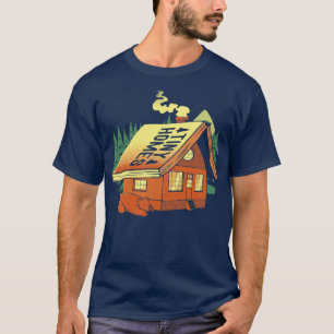 Winzige Häuser Hütte auf dem Wald von Tobe Fonseca T-Shirt