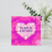 winzige Herzkompartimente Feiertagskarte (Stehend Vorderseite)