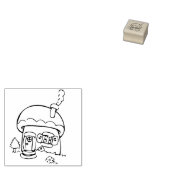 winzige Hütte Art Briefmarke Gummistempel (Stempel)