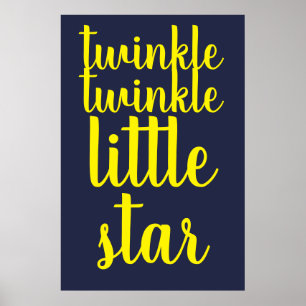 winzige kleine Sternenkinder Kinderzimmer Poster