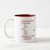 winzige Kuchen-Rezept-Tasse der Schokoladen-5 Zweifarbige Tasse (Links)