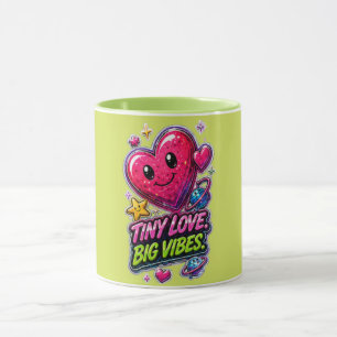 Winzige Liebe Große Vibes 💖 Süße Ästhetik  Tasse