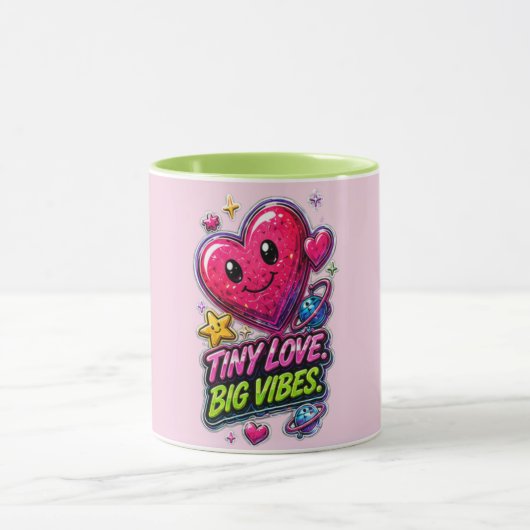 Winzige Liebe Große Vibes Tasse 💖✨ (Zentrum)