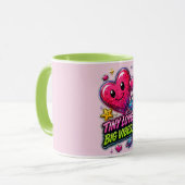 Winzige Liebe Große Vibes Tasse 💖✨ (Vorderseite Links)