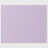 Winzige Lila Polka-Dots auf leicht Lila Geschenk Geschenkpapier (Flach)