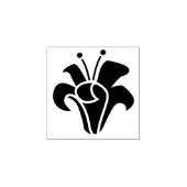 Winzige Little Lily Blume Blossom Blumenfrühling Gummistempel (Prägung)