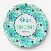 Winzige Meeresschildkröten , neutrale geschlechtss Pappteller (Vorderseite)