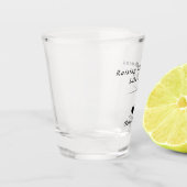 Winzige Menschen aufziehen wie ein Boss einzigarti Schnapsglas (Links)