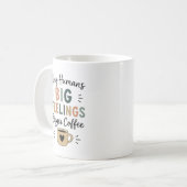 Winzige Menschen Große Gefühle Noch Größerer Kaffe Kaffeetasse (Vorderseite Links)