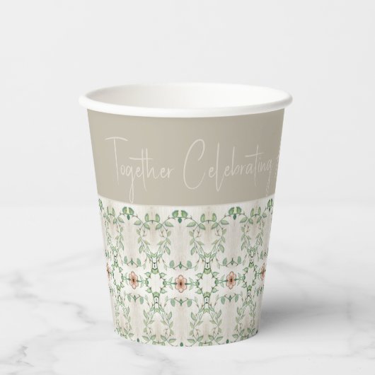 Winzige Muster Pappbecher (Vorderseite)