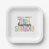 Winzige Niedliche Kinderdusche Pappteller (Vorderseite)