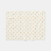 Winzige Pastellblumen Fleecedecke (Vorderseite (Horizontal))