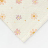 Winzige Pastellblumen Fleecedecke (Ecke)