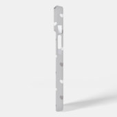 Winzige Polka-Herzen in Grautönen Case-Mate iPhone Hülle (Rückseite / Links)