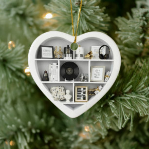 Winzige Regal-Piano-Musik-Fan-Edition 2D-Druck Her Keramik Ornament