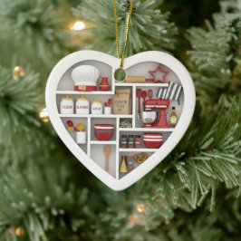 Winzige Regale: Backedition 2D-Druck Liebe zum Bac Keramik Ornament