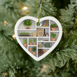 Winzige Regale: Gartenedition (grafischer Druck) Keramik Ornament