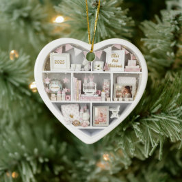 Winzige Regale Maßgeschneidertes Baby Mädchen Erst Keramik Ornament