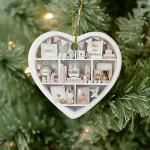 Winzige Regale Maßgeschneidertes Baby Mädchen Erst Keramik Ornament