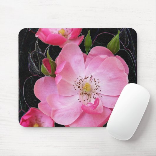 winzige Rosebude Mousepad (Mit Mouse)