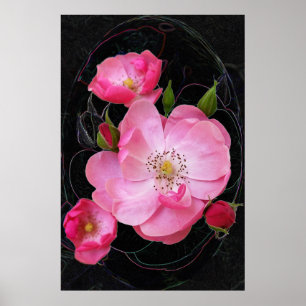 winzige Rosebude Poster