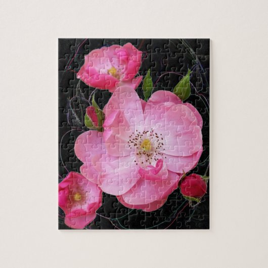 winzige Rosebude Puzzle (Vertikal)