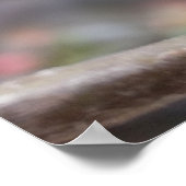 winzige rote Knospen Poster (Ecke)