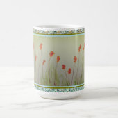 Winzige Rote Wildblumen Kaffeetasse (Mittel)