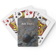 Winzige Schnecken-Poker-Spielkarten