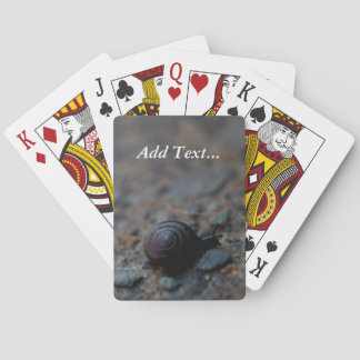 Winzige Schnecken-Poker-Spielkarten Spielkarten