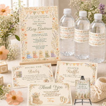 Winzige Schuhe zum Füllen Florale Babyparty