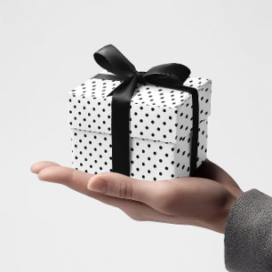 Winzige schwarze Tupfen Geschenkpapier