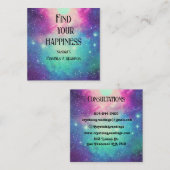 Winzige Sterne nebula galaxy nah Quadratische Visitenkarte (Vorne/Hinten)