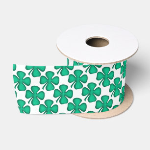 Winzige Vierleaf Clovers Band-Löffel Satinband