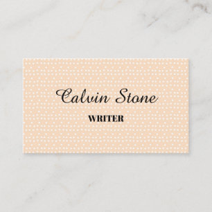 Winzige weiße Punkte auf rot Visitenkarte