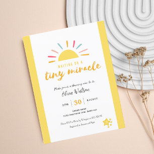 Winzige Wundereinladung, Baby Dusche Postkarte
