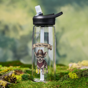 Winziger aber harter Chihuahua-Cowboy - Western-Hu Trinkflasche