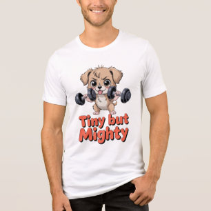 Winziger aber mächtiger Welpe Tri-Blend Shirt