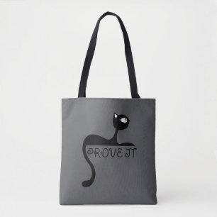 Winziger Agent des Chaos Schwarze Katze graueTasch Tasche