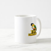 Winziger Dinosaurier Caique Papagei Kaffeetasse (VorderseiteRechts)