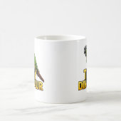 Winziger Dinosaurier Grünwangen-Sittich Kaffeetasse (Mittel)