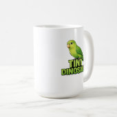 Winziger Dinosaurier-Sperlingspapagei Kaffeetasse (VorderseiteRechts)