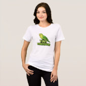 Winziger Dinosaurier-Sperlingspapagei Tri-Blend Shirt (Vorderseite voll)
