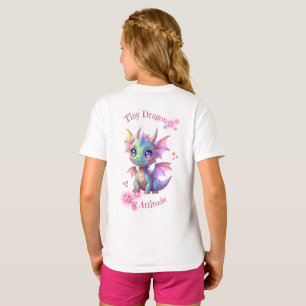 Winziger Drache, große Attitüde – Kawaii Baby-Drac T-Shirt