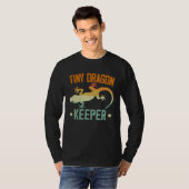 Winziger Drachenpfleger Reptil Leopard Gecko Eide T-Shirt (Vorne ganz)