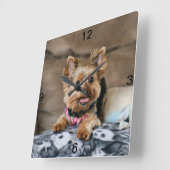 Winziger Dynamo Quadratische Wanduhr (Winkel)