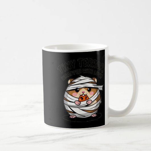 Winziger Hamster-Terror mit viel Liebe eingemummel Kaffeetasse (Rechts)