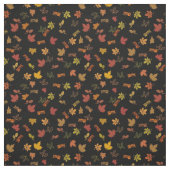 Winziger Herbst oder Herbst-Blätter auf schwarz Stoff (Muster)
